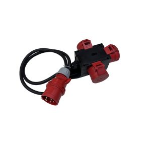 Grenuttag 3x16A 400V med kabel och stickpropp 16A 400V 3-fas