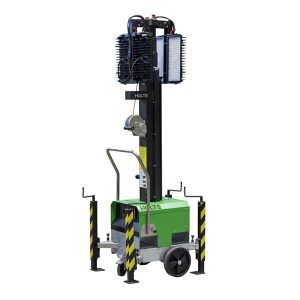 Belysningsmast HiTower 7M 4x300W LED med styrning