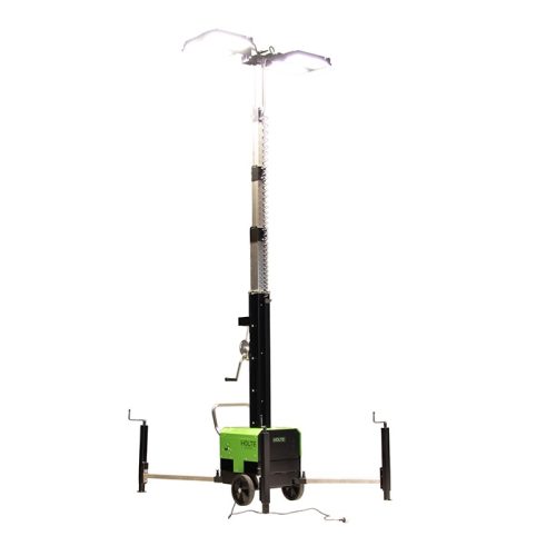 Belysningsmast HiTower 7M 4x300W LED med styrning - Bild 3